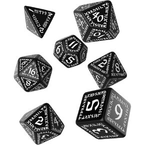 Q-Workshop Runic Dice Black/White (7) Board Game