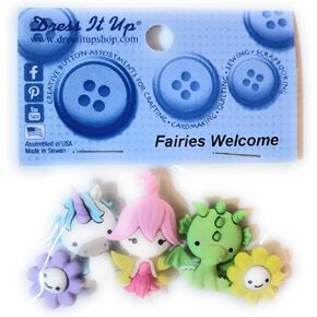 Fairies Welcome by Dress It Up Buttons and Embellishments - 5 Pieces