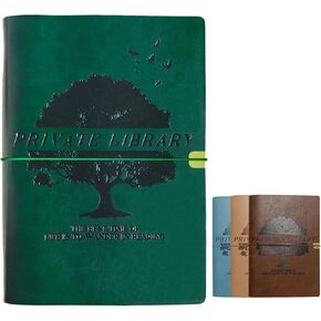 Reading Journal, Reading Journal for Book Lovers, Leather Reading Log, Book Reading Tracker Journal-70 Book Review and Track Your Reading Progress (Blue) in Kuwait