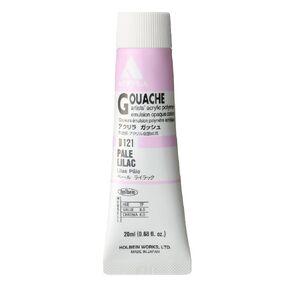 Holbein Acryla Gouache Artists Acrylic Polymer Emulsion, 20ml Pale Lilac (D121)