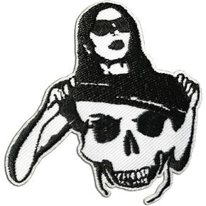 Skeleton Girl Embroidered Patch Applique Iron/Sew on Patches for Clothing Jackets T-Shirt Backpacks.…