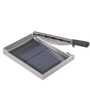 Swingline Paper Trimmer, Guillotine Paper Cutter, 12" Cut Length, 15 Sheet Capacity, Glass, ClassicCut 1215G with EdgeGlow (G7010013)