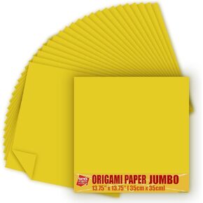 [Taro's Origami Studio] TANT Jumbo 13.4 Inch Double Sided 50 Colors 50 Sheets Square Easy Fold Premium Japanese Paper for Origami Artist from Beginner to Expert (Made in Japan) in Saudi Arabia