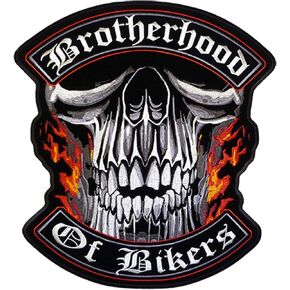 Hot Leathers - PPA5117 Brotherhood Of Bikers Patch (11" Width x 12" Height)