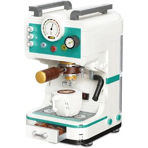 Coffee Machine Model Building Blocks Set, Coffee Bean Grinder Machine Toy Set Home Decoration Collection, Nice Gift with Beautiful Gift Box for Building Blocks Lover