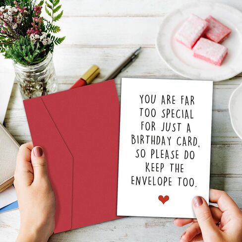 Funny Birthday Cards for Friends, Hilarious Birthday Card for Him Her, You Are Far Too Special For Just A Birthday Card So Please Do Keep The Envelope Too in Kuwait