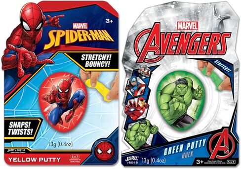 JA-RU Marvel Avengers Slime Filled Eggs (1 Unit Assorted) Bouncy Sensory Putty for Kids. Stress Relief Stretchy Fidget Toy. Superhero Toys. Bulk Marvel Easter Egg Stuffers. 6801-1 in Saudi Arabia
