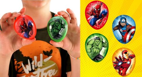 JA-RU Marvel Avengers Slime Filled Eggs (1 Unit Assorted) Bouncy Sensory Putty for Kids. Stress Relief Stretchy Fidget Toy. Superhero Toys. Bulk Marvel Easter Egg Stuffers. 6801-1 in Saudi Arabia