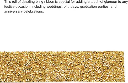 MECCANIXITY Rhinestone Ribbon, 1.6 Inch 1 Yards Crystal Rhinestone Ribbon Trim Self Adhesive Glitter Tape Roll Bling for Crafting, Silver in Kuwait