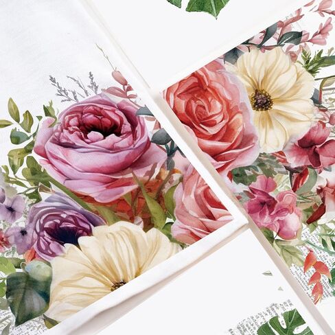 Wandic 4 Sheets Flower Rup on Transfer Transfer ، ملصقات زهرة ملونة نقل شارات لألبوم صور DIY Scrapbooking Photo Furniture ، 9.45 * 11.8in in Kuwait