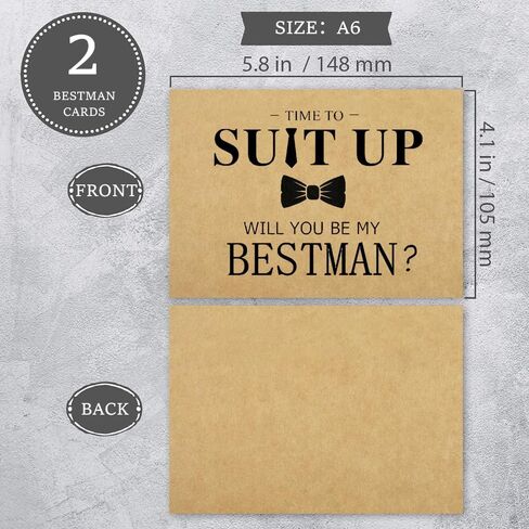 Wedding Cards Groomsmen Cards Set of 10 With Envelopes Funny Groomsman Proposal Gifts For Wedding Supplies in Saudi Arabia