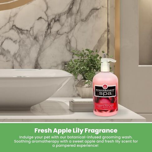 Best Shot Scentament Spa Caressing Body Wash, Fresh Apple Lily, 16 oz in Kuwait