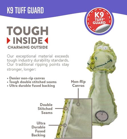 Outward Hound Charming Pet Cube-EEZ Gator 2-in-1 Plush Squeaky Dog Toy in Kuwait