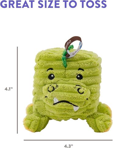 Outward Hound Charming Pet Cube-EEZ Gator 2-in-1 Plush Squeaky Dog Toy in Kuwait