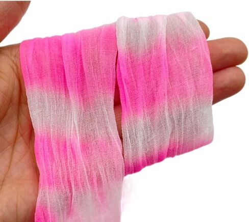 10PC Nylon Stockings Flower Mesh Flower Tensile Nylon Stocking,for DIY Flower Making Crafts Supplies Accessory(Orange White)60CM, CSNLH-C14 in Saudi Arabia
