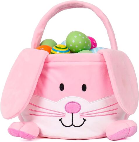 3 سلال أرنب عيد الفصح ، سلال أرنب عيد الفصح ، قماشية عيد الفصح ، الأكياس ، الأكياس ، وأحزاب عيد الفصح ، تلعب حفلات الزخرفة للفتيات الفتيات (3 عبوات) in Kuwait