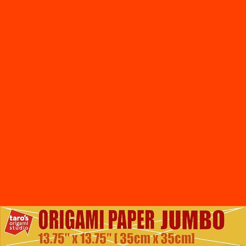 [Taro's Origami Studio] TANT Jumbo 13.4 Inch Double Sided 50 Colors 50 Sheets Square Easy Fold Premium Japanese Paper for Origami Artist from Beginner to Expert (Made in Japan) in Saudi Arabia