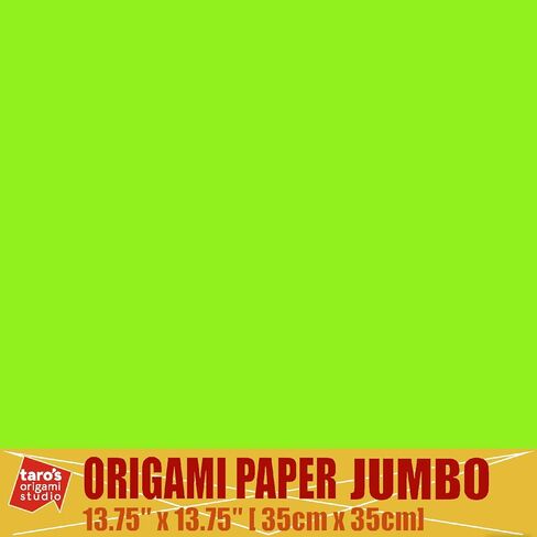[Taro's Origami Studio] TANT Jumbo 13.4 Inch Double Sided 50 Colors 50 Sheets Square Easy Fold Premium Japanese Paper for Origami Artist from Beginner to Expert (Made in Japan) in Saudi Arabia