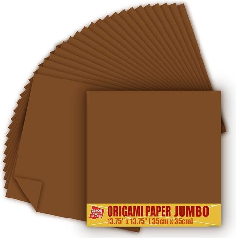 [Taro's Origami Studio] TANT Jumbo 13.4 Inch Double Sided 50 Colors 50 Sheets Square Easy Fold Premium Japanese Paper for Origami Artist from Beginner to Expert (Made in Japan) in Saudi Arabia