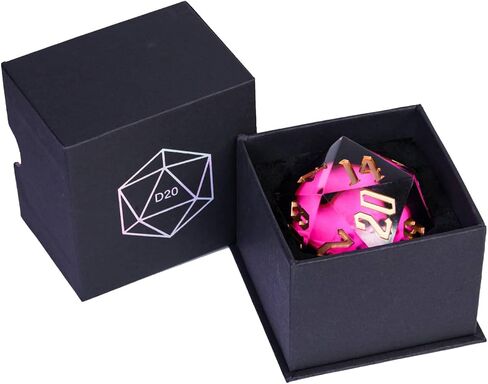 Cusdie Large D20 Dice 55mm with Sharp Edges, D&D 20 Sided Dice, Handmade Dice DND Giant D20 for Dungeons and Dragons RPG, Table Games(Green Skull) in Kuwait