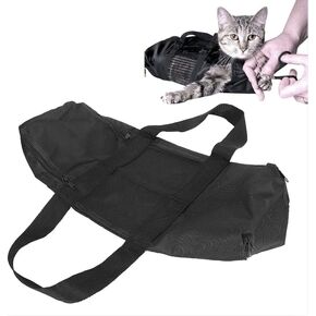 Cat Grooming Restraint Bags, Summer Cat Washing Shower Mesh Bags Bath Bag with Muzzle for Bath Injection