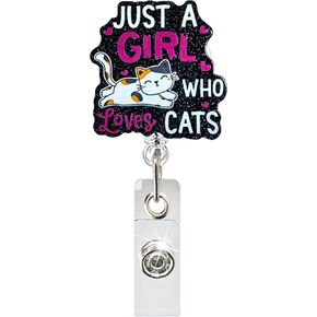 Valentine Heart Badge Reel Retractable for Nurse Doctor Medical & Nursing Spring Flower Badge Holder with Alligator Clip Cute Retractable ID Card Badge Decoration Acrylic Reel