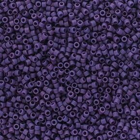 Miyuki Delica 11/0 - Frosted Glazed Purple Matte DB2293-5.2gms Vial of Japanese Glass Beads