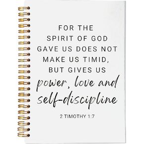 Christian Sunflower Notebook Journal, Bible Journaling Notebook, Gratitude Prayer Journal Notebook, Inspirational Christian Gifts for Women, Romans 15:13, Spiral Bound 5.5x8.3
