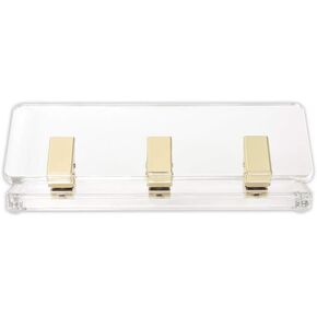 russell+hazel Acrylic Mini Hole Punch, Clear with Gold-Toned Hardware, 8.5" x 2.75" x 2.75"
