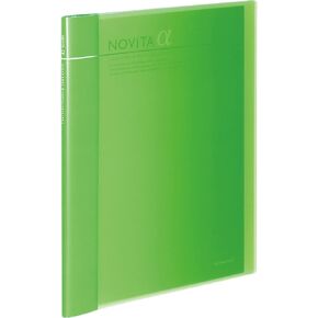 Kokuyo Expandable File Clear Book, Novita α, A4, Comes with 24 Pockets, up to 6 x 12 Pockets, Light Green, Japan Import (RA-NT24LG)