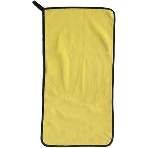 Microfiber Dog Towels- Super Absorbent Fast Drying Towels for Dogs Cats Yellow & Grey(M 19.69 * 39.37 in)