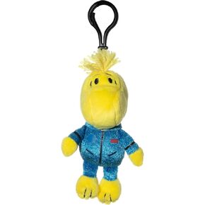 JINX Snoopy in Space Woodstock in Blue Astronaut Suit Clipsters Toy, 4-in Plush Hangers from Apple TV+ Series for Fans Ages 3+