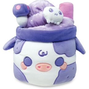 Cuddle Barn PlushGoals - Sprinkles Mooshake | Super Soft Cute Kawaii Pink and Red Cow Dessert Drink Collectible Plush Toy, 11 inches