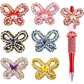 6pcs snowflake snowflake شكل راينستون سبيكة بؤرية للأقلام الملونة ثلاثية الأبعاد حرفة الحرف الحرفية ل DIY حرفة القلادة القلادة القلادة القلادة.