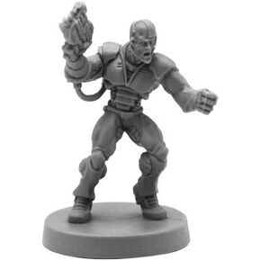 Reaper Miniatures Keryx Cyborg Assassin Miniature 25mm Heroic Scale Bones Black