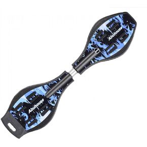 RipStik Caster Board Skateboard, Compact and Lightweight rip Stick Skateboard with 360-degree Casters and Illuminating Wheels for More Excitement, Durable Twistboard for Teenagers and Adults (F)