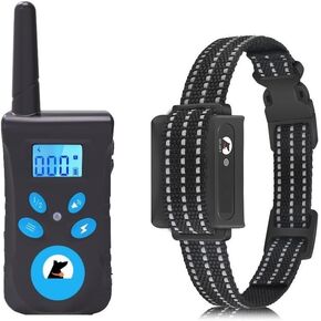 Dog Training Collar with Remote for Small Medium Large Dogs Rechargeable Waterproof Shock Collar with Beep (1-8) Safe Shock(1-99)