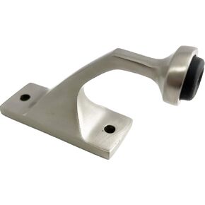 Harris Hardware 4153-B Cast Stainless Steel 90 Degree Door Stop with Rubber Bumber, 1-Pack