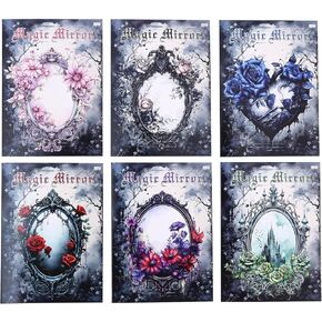 Alideco 60pcs Scrapbook Stickers Vintage The Magic Mirror of The Maiden Scrapbooking Junk Journal Crafts Embelishment Decoration Diary Stickers (shaonvdemojing)
