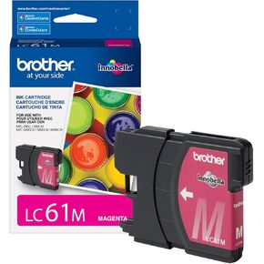 Brother LC61M -Ink Cartridge, 500 Page-Yield, Magenta