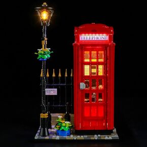 BRIKSMAX Light Kit for Lego-21347 Red London Telephone Box - Compatible with Lego Ideas Building Set- Not Include Lego Set