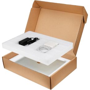 Shipping Box for Laptop Secure Mailer Laptop Box with Protection Foam, Fits Most Ultrabook or Screen Sizes