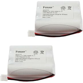 Fenzer 2-Pack Ni-CD Battery 3.6V for Sanik 3SN-AA60-S-J1 (700mAh)
