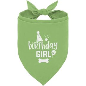Dog Birthday Bandana, Dog Scarf, Dog Birthday Girl, Dog Bandana for Small Medium Large Dogs, Happy Birthday Dog Bandana, Wine Red Dog Bandana, Dog First Birthday (A24)
