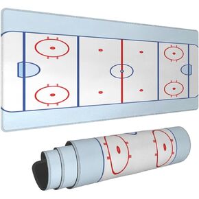 Large Mouse Pad Hockey Field Mouse Pads, XXL Extended Keyboard Pad Big Desk Pad Gaming Mousepad for Home Office Accessories