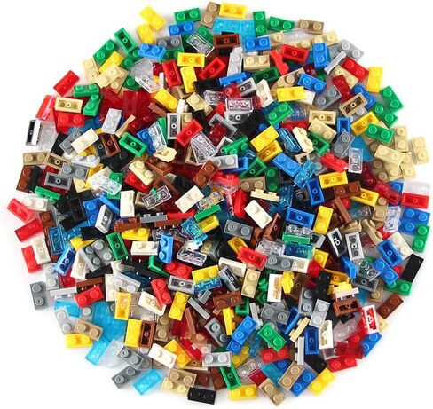 Feleph Basic Parts 450 Pieces Plate 1x2 Transparent Clear Building Creative Play Blocks Set Toy Classic Accessories Compatible with 3023 Major Base Plates Brands in Kuwait