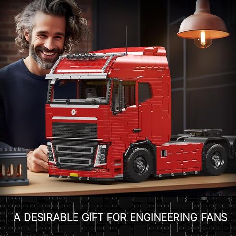 MOLD KING TRACTER TRACTH BLACK KITS MODEL ، MOC 19015 Building Builds Stip to Build ، Gift for Kids Year 14+/Adult Complections Actusts (4،608 age with motor/app remote control) in Kuwait