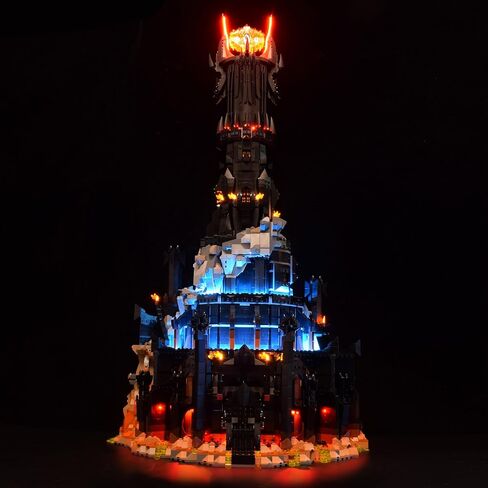 LED Lighting Kit for Lego 10333 The Lord of The Rings: Barad-dûr Building Set, Dark Lord Castle, Lighted Minifigure Set (Classic Version) in Saudi Arabia