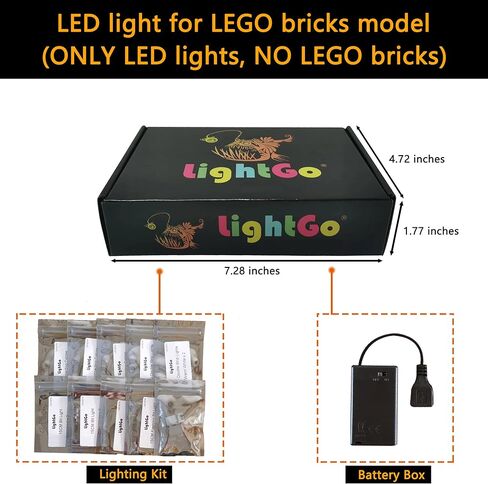 LED Lighting Kit for Lego 10333 The Lord of The Rings: Barad-dûr Building Set, Dark Lord Castle, Lighted Minifigure Set (Classic Version) in Saudi Arabia