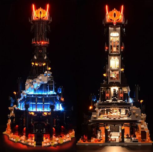 LED Lighting Kit for Lego 10333 The Lord of The Rings: Barad-dûr Building Set, Dark Lord Castle, Lighted Minifigure Set (Classic Version) in Saudi Arabia